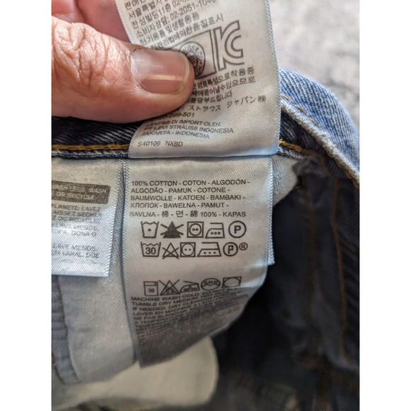 Levi's 505 Regular Fit Men's Jeans Size 34x34 Medium Wash - Picture 8 of 12